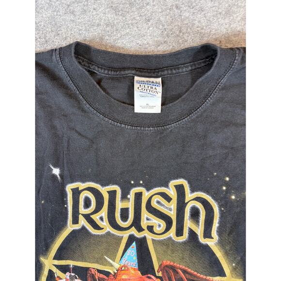 Vintage Y2K 2004 Rush 30th Anniversary Tour T-shirt Mens XL Star Dragon Concert - Picture 5 of 7